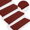 vidaXL Tappetini Autoadesivi per Scale 30 pz Rossi 65x22,5x3,5 cm