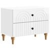 vidaXL Armadio da Notte con cassetto Bianco Lucido 62 x 34,5 x 48 cm