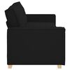 vidaXL Divano a 3 posti Nero 220x78x84 cm Tessuto