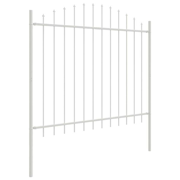 vidaXL Recinzione per Giardino Bianco 170 x 165 cm