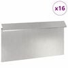 vidaXL Recinto per lumache 16 pcs Argento 50 x 3,5 x 25 cm