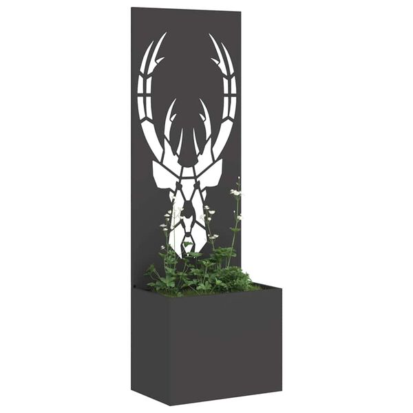 vidaXL Schermo per privacy in giardino Stampa animale Nero 50 x 140 cm