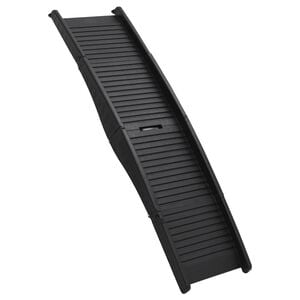 vidaXL Rampa per Cani Pieghevole Nera 153x40x12,5 cm in Plastica