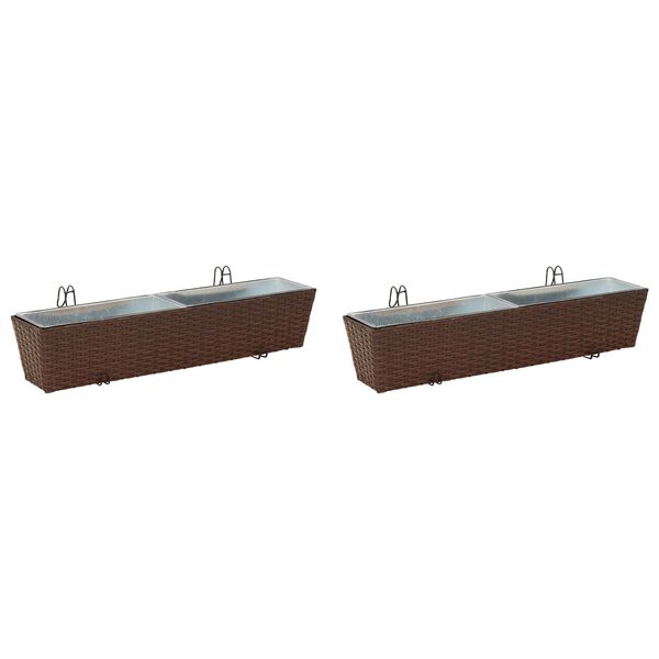 vidaXL Ringhiera Metallo