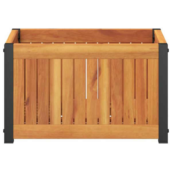 vidaXL Fioriera da Giardino 45x30x27,5 cm in Legno Massello di Acacia
