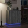 vidaXL Madia LED Grigio Sonoma 71 x 34,5 x 75 cm Legno multistrato