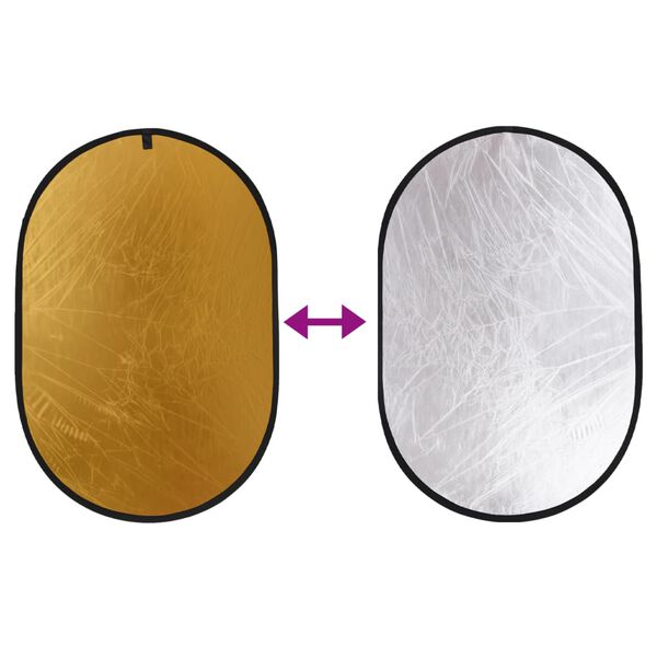 vidaXL Kit Studio Fotografico Set Sfondo, Tavolo Ripresa e Riflettore