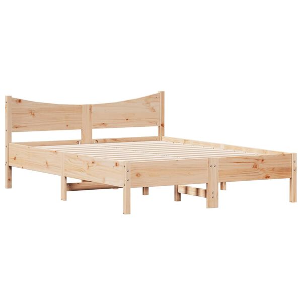 vidaXL Letto senza Materasso 140x190 cm in Legno Massello di Pino