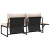 vidaXL Divano da giardino Marrone 200.5 x 70 x 85.5cm Metallo