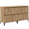vidaXL Sideboards 2 pcs Rovere artigianale 60 x 35 x 70 cm