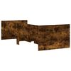 vidaXL Giroletto con Cassetti Rovere Fumo 100x200 cm