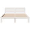 vidaXL Letto senza Materasso Bianco 150x200 cm Legno Massello di Pino