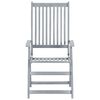 vidaXL Sedie da Giardino Reclinabili 6 pz con Cuscini Massello Acacia
