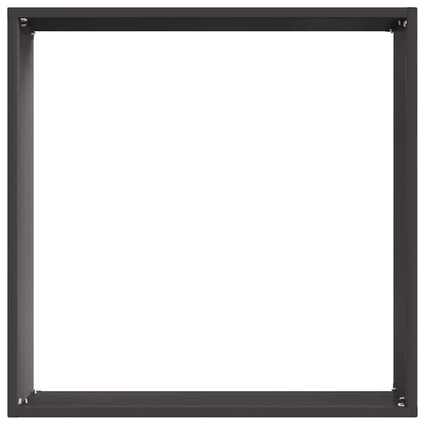vidaXL Bordura per Prato Nero 40 x 40 x 13 cm Acciaio