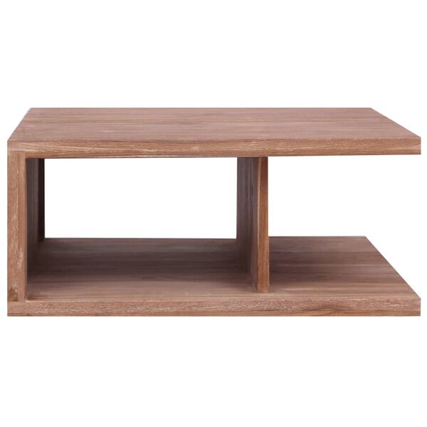 vidaXL Tavolino da Salotto 70x70x30 cm in Legno Massello di Teak