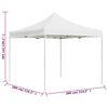 vidaXL Gazebo Professionale Pieghevole in Alluminio 3x3m Bianco