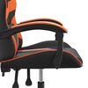 vidaXL Sedia da Gaming Nero e Arancione in Similpelle