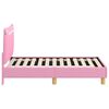 vidaXL Struttura letto per bambini con testata Rosa 70 x 140 cm