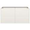 vidaXL Fioriera Bianca 80x40x40 cm in Acciaio Laminato a Freddo