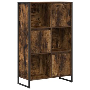 vidaXL Armadio per Libri Quercia Fumosa 68 x 30 x 108.5 cm