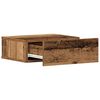 vidaXL Comodini Pensili 2pz Legno Antico 40x32x15 cm Legno Multistrato