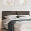 vidaXL Testiera imbottita con testiera Grigio Naturale e Chiaro 200 cm