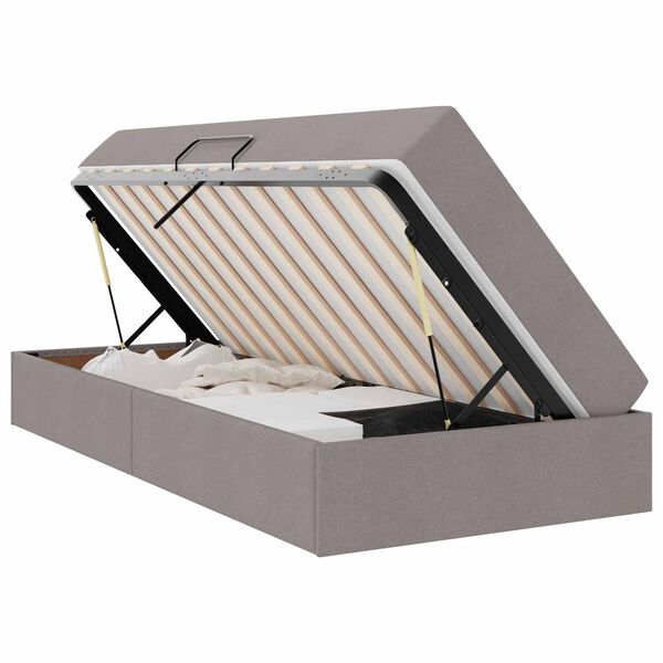 vidaXL Letto con contenitore e materasso Talpa 90 x 200 cm Poliestere