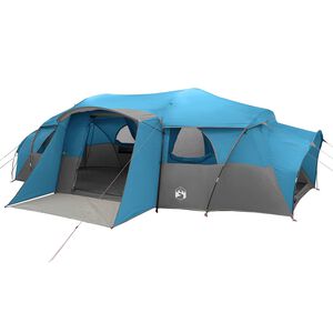 vidaXL Tenda familiare con telo da pioggia resistente all'acqua Blu