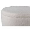 Venture Home Pouf Dunken 51x51x43 cm Pelliccia Bianco