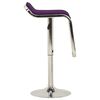 323374 vidaXL Bar Stools 2 pcs Purple Fabric and Bentwood