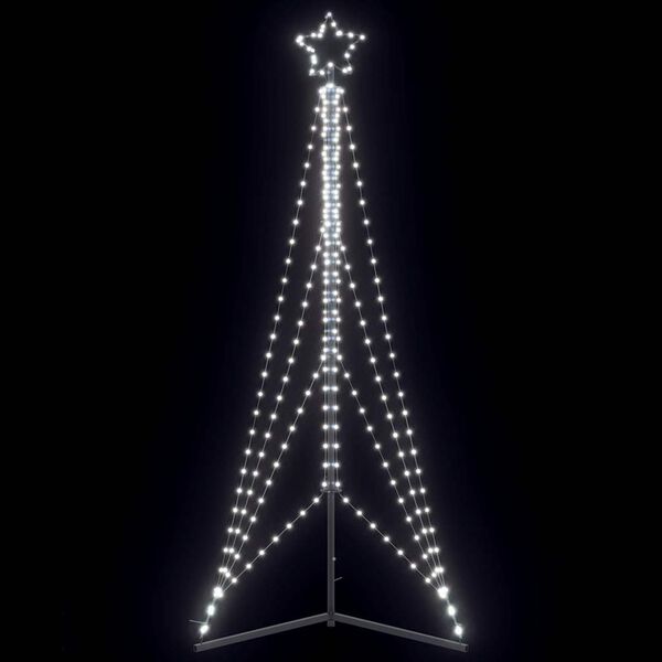 vidaXL Albero di Natale a LED 483 LED Bianco Freddo 240 cm