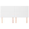 vidaXL Testiera Bianca 160x5x118/128 cm in Similpelle