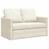 vidaXL Divano letto Crema 204 x 122 x 60 cm Velluto