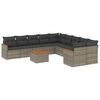 vidaXL Patio Sofa Set 10-Posti Grey