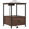 vidaXL Armadio da Notte con cassetto Rovere Marrone 42 x 41 x 56 cm