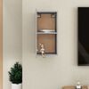 vidaXL Mobile Porta TV Grigio Cemento 30,5x30x60 cm Legno Multistrato