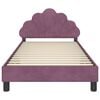 vidaXL Struttura letto bambini con testata Viola 80 x 200 cm Velluto