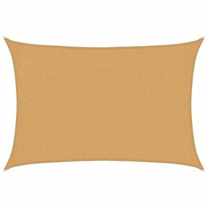 vidaXL Vela Parasole 160 g/m&sup2; Rettangolare Sabbia 2x2,5 m in HDPE