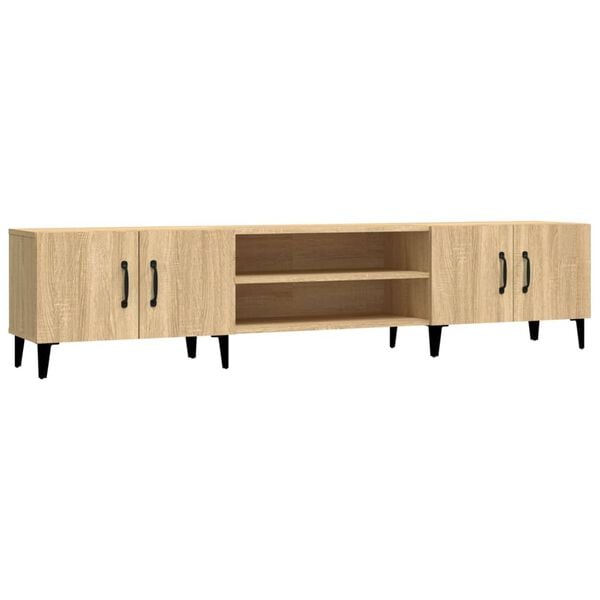 vidaXL Mobile TV Rovere Sonoma 180x31,5x40 cm Legno ingegnerizzato