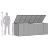 vidaXL Contenitore da Giardino in Rattan PE 291x100,5x104 cm Grigio