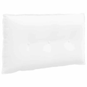 vidaXL Cuscino per Schiena Bianco 80 x 19 x 50 cm Tessuto