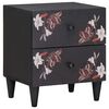 vidaXL Comodino Marrone 40 x 33,5 x 46 cm Legno di mango massello