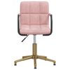 vidaXL Sedie da Pranzo Girevoli 4 pz Rosa in Velluto