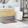 vidaXL Set di tappetini antiscivolo per il bagno 2 pcs Marrone PP