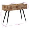 vidaXL Tavolino Consolle 110x34x80 cm Teak Massello di Recupero