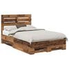 vidaXL Struttura del letto con cassetto Legno vecchio 120 x 190 cm
