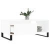 vidaXL Tavolino da Salotto Bianco 90x50x36,5 cm in Legno Multistrato