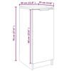 vidaXL Scarpiera Nera 30x35x70 cm in Legno Multistrato