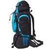 vidaXL Zaino da Escursioni XXL 75 L Nero e Blu