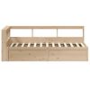 vidaXL Letto Libreria senza Materasso 90x200 cm Legno Massello Pino